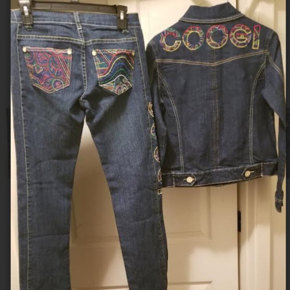 Unleash Your Inner Icon: Vintage Brand-New Coogi Women’s Denim Set